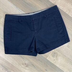 Stylus Mid Rise‎ Twill Chino Shorts Navy Blue 6